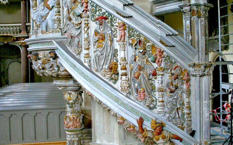 Restaurierung der Renaissancekanzel - Dom Halle (Saale)