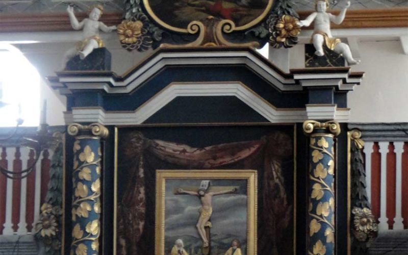 Restaurierung des Barockaltars - Stadtkirche Dahme - Tafelgemälde