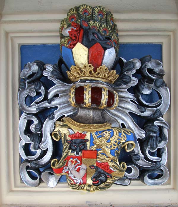 Rekonstruktion historischer Wappenfassungen - Schloss Hartenfels - Wappen Mecklenburg-Schwerin